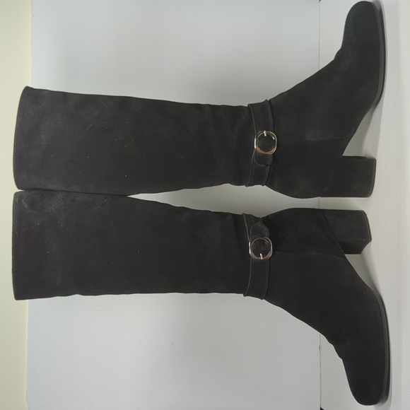 LA Canadienne Helen black suede tall boot women's size 11 - Picture 11 of 16